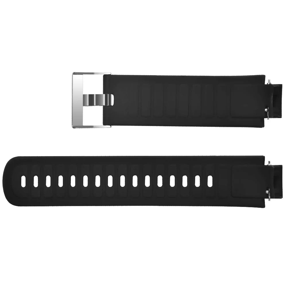 Silicone Wrist Strap Replacement for Huami Amazfit Verge 3 - Black - 5