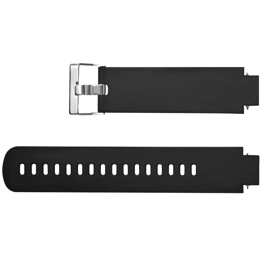 Silicone Wrist Strap Replacement for Huami Amazfit Verge 3 - Black - 6
