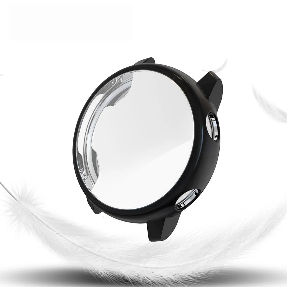 Electroplating Soft TPU Protection Case Cover for Samsung Galaxy Watch Active - Black - 2