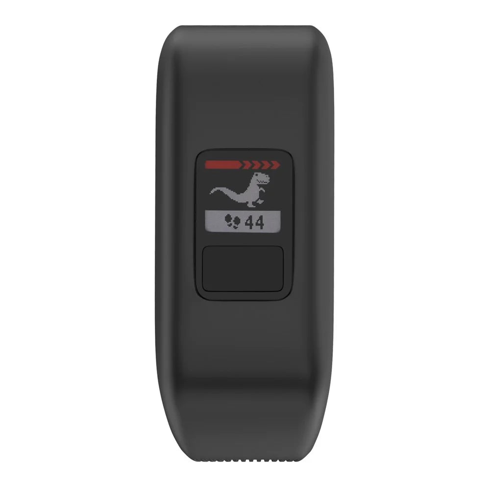 For Garmin Vivofit JR Flexible Adjustable Soft Silicone Strap Replacement Watch Band - Size: S / Black - 3