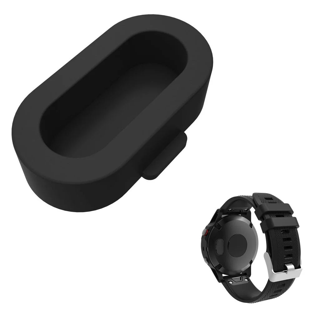 Silicone Anti-dust Plug for Garmin Fenix 5S / 5 / 5X - Black - 1