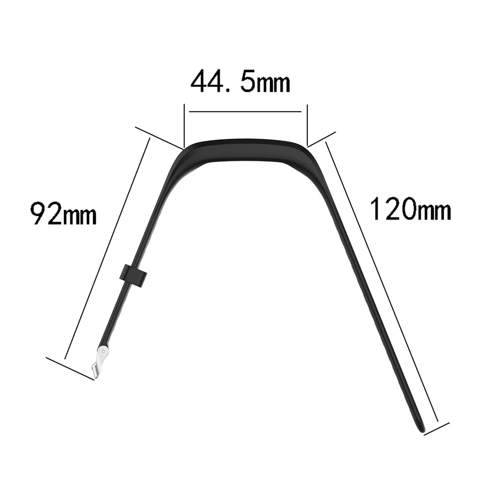 Flexible Silicone Wrist Watch Band Replacement for Honor Band 4 (Running Version) / 3e - Black - 5