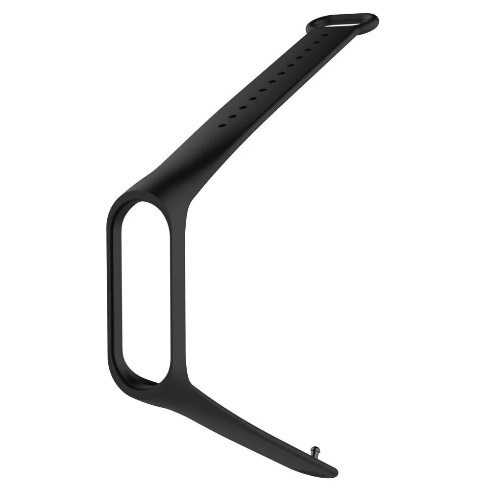 Single-color Silicone Wrist Band Replacement for Xiaomi Mi Band 4 - Black - 3