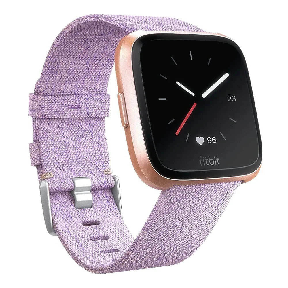 22mm Stainless Steel Clasp Nylon Wristband for Samsung Gear S3 Classic / Huawei Watch GT, etc. - Purple - 2