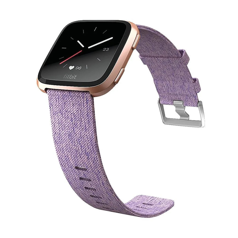 22mm Stainless Steel Clasp Nylon Wristband for Samsung Gear S3 Classic / Huawei Watch GT, etc. - Purple - 3