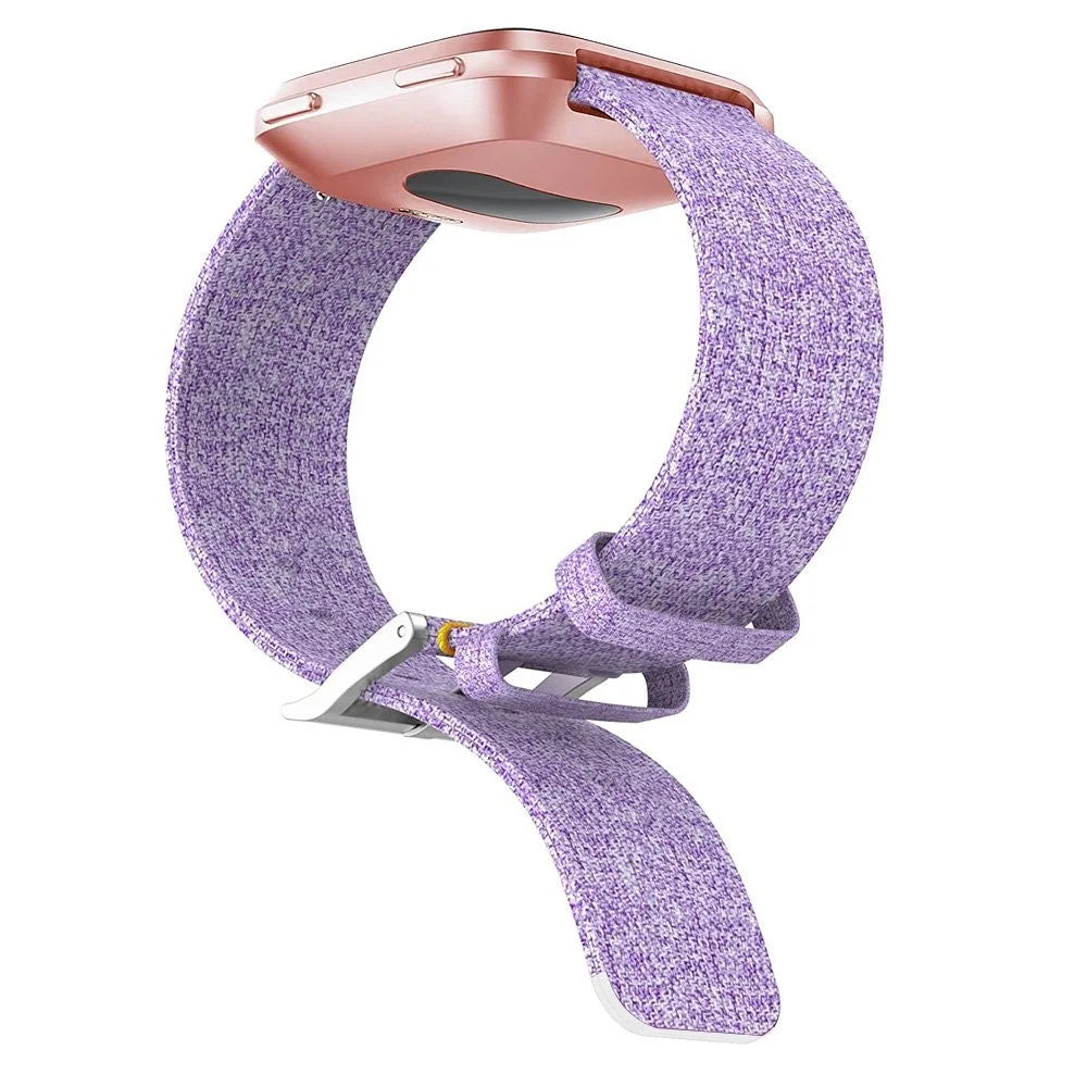 22mm Stainless Steel Clasp Nylon Wristband for Samsung Gear S3 Classic / Huawei Watch GT, etc. - Purple - 7