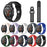 22mm Breathable Holes Silicone Bracelet Wrist Strap Replacement for Huawei Watch GT/Honor Magic Smart Watch - Black - 7