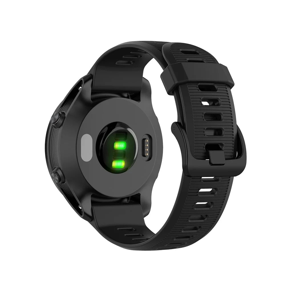 Silicone Smart Watch Band for Garmin Forerunner 945/935/Fenix 5 - Black - 4