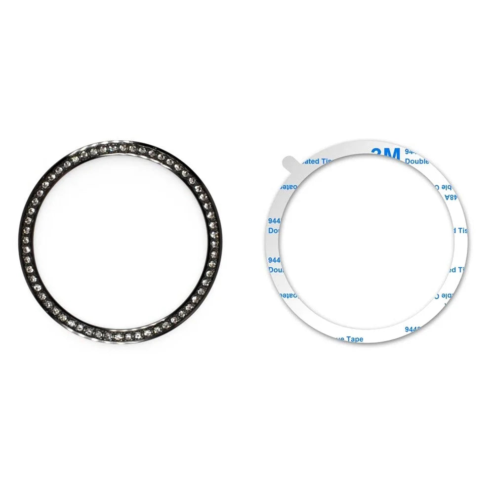 Diamond Decor Metal Bezel for Samsung Galaxy Watch 46mm - Silver - 1