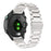 Three Beads Folding Clasp Stainless Steel Watch Strap for Garmin Forerunner 245 - Silver - 1