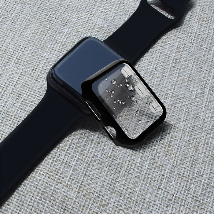 Electroplating PC+Tempered Glass Watch Screen Film for Apple Watch Series 4 44mm - 3
