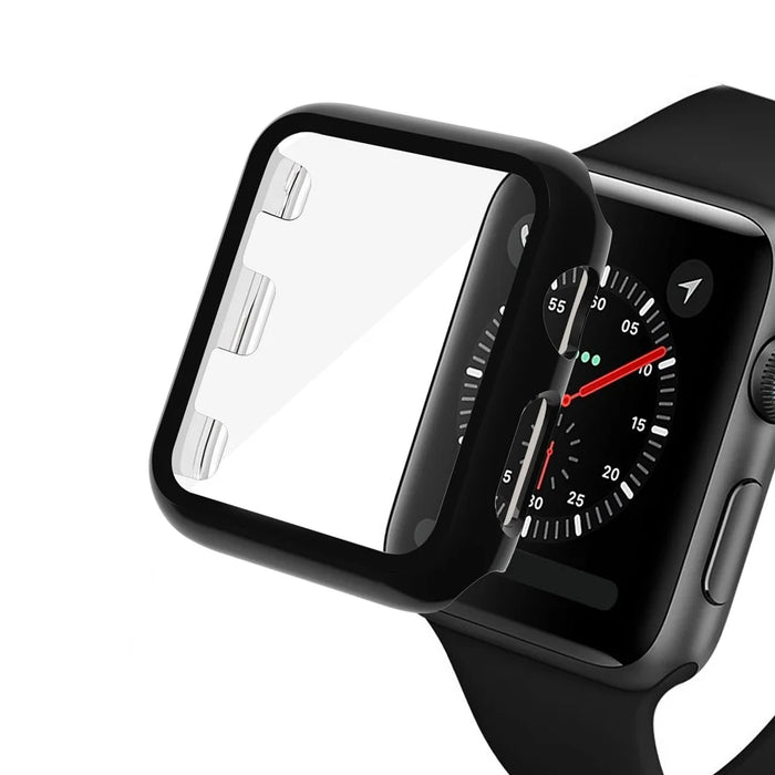 Electroplating PC+Tempered Glass Watch Screen Film for Apple Watch Series 4 44mm - 4