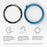 Anti Scratch Stainless Steel Metal Bezel Ring Protective Accessories for Samsung Galaxy Watch 46mm - Black Ring White Text - 7