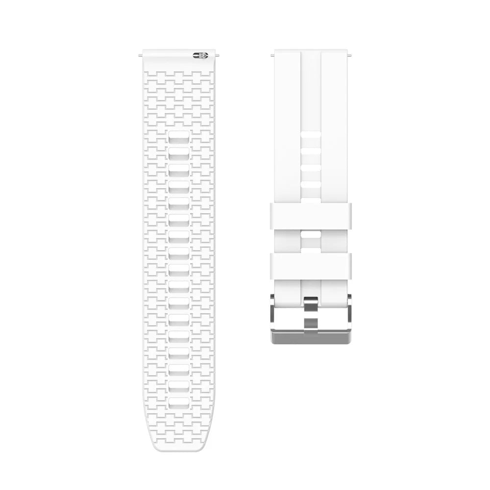 22mm Silicone Watch Strap Replacement Adjustable Watch Band for Huawei Watch GT - White - 4