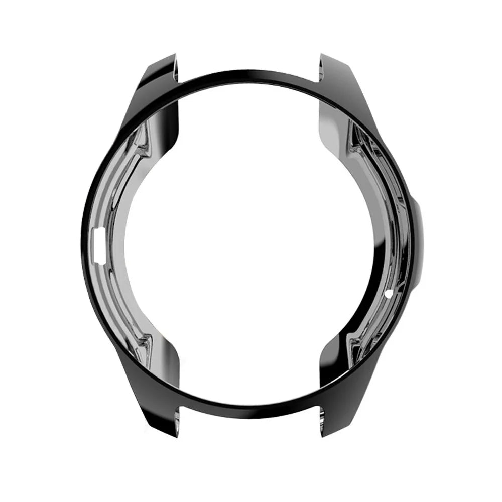 Plated TPU Protection Frame Case for Samsung Gear S2 / Galaxy Watch 42mm - Black - 6