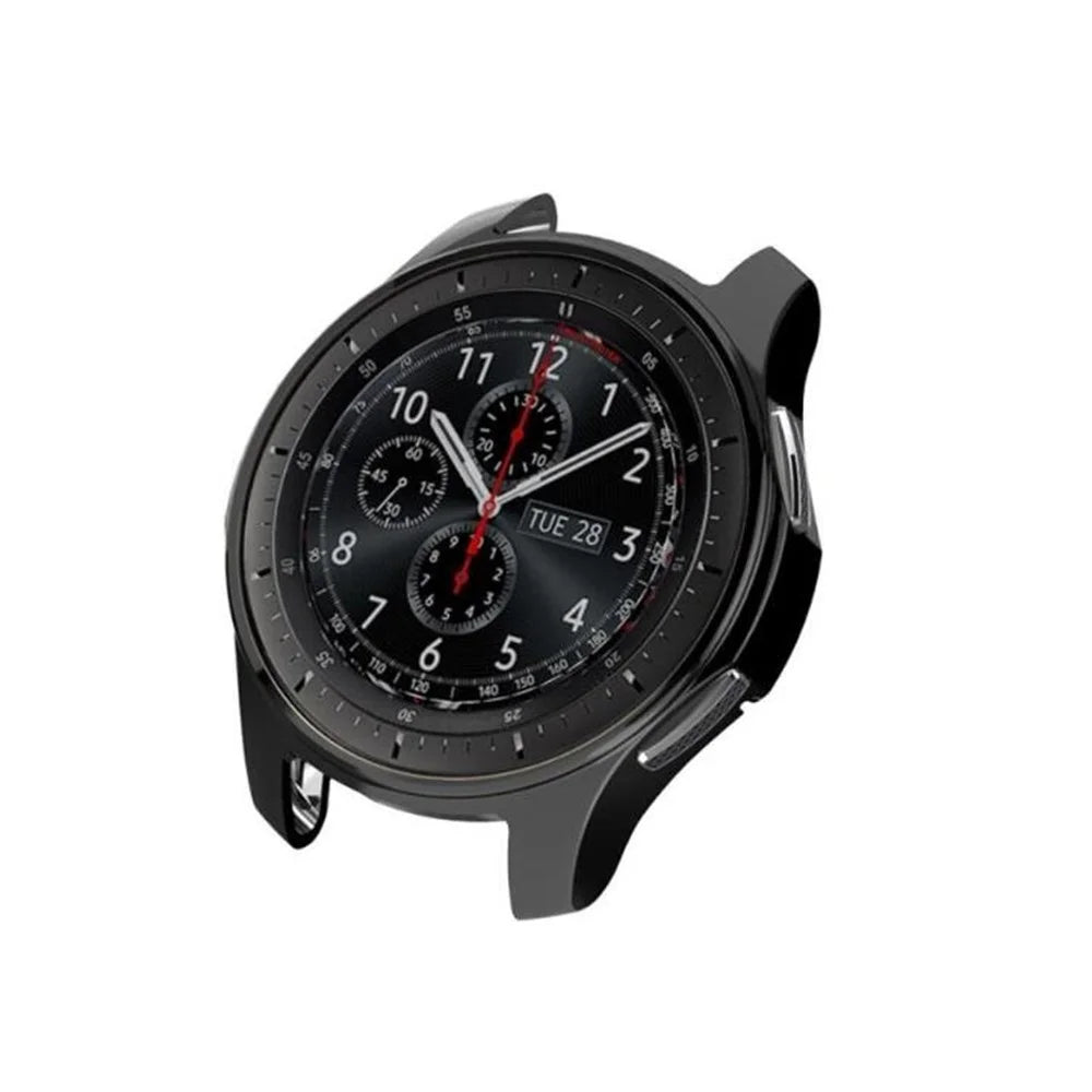 Electroplating Soft TPU Case for Samsung Gear S3 Frontier/Classic/Galaxy Watch 46mm - Black - 3