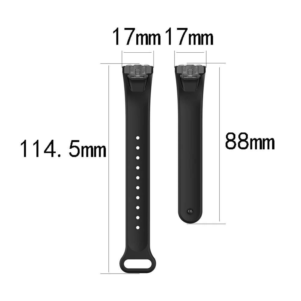Silicone Smart Watch Replacement Strap for Samsung Galaxy Fit SM-R370 - Black - 6