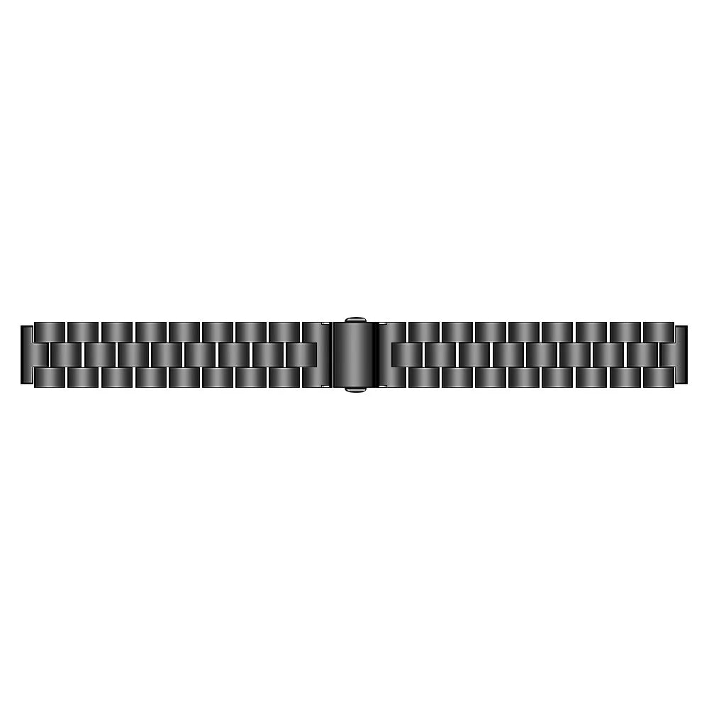 Stainless Steel Three Beads Wrist Watch Band with Frame for Samsung Galaxy Fit-e/SM-R375 - Black - 3