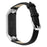 Crocodile Texture Leather Smart Watch Strap with Metal Frame for Samsung Galaxy Fit-e/SM-R375 - Black - 1