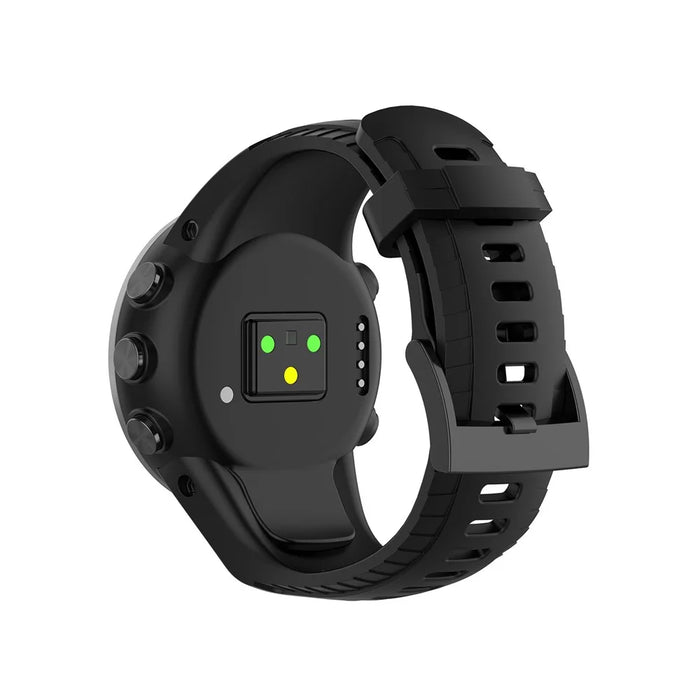Soft Silicone Watch Band for Suunto 5 22.5mm - Black - 4