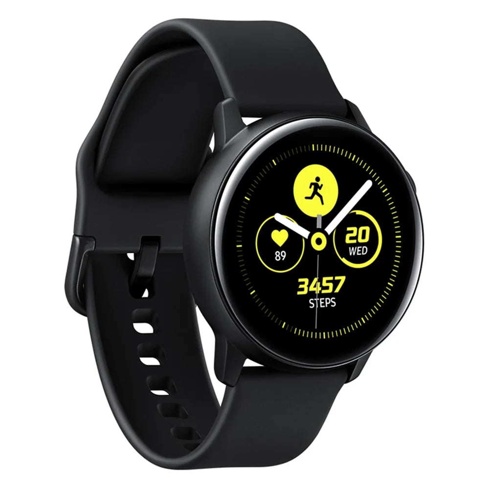 20mm Silicone Wrist Strap Replacement for Samsung Galaxy Watch4 Classic 46mm 42mm/Watch4 44mm 40mm/Garmin Move Luxe/Move Style/Move 3/Move Venu - Black - 4
