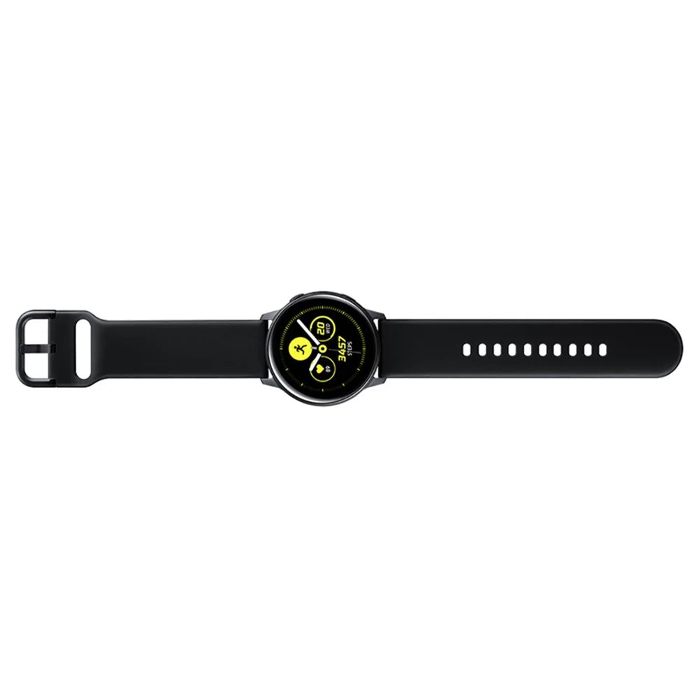 20mm Silicone Wrist Strap Replacement for Samsung Galaxy Watch4 Classic 46mm 42mm/Watch4 44mm 40mm/Garmin Move Luxe/Move Style/Move 3/Move Venu - Black - 6