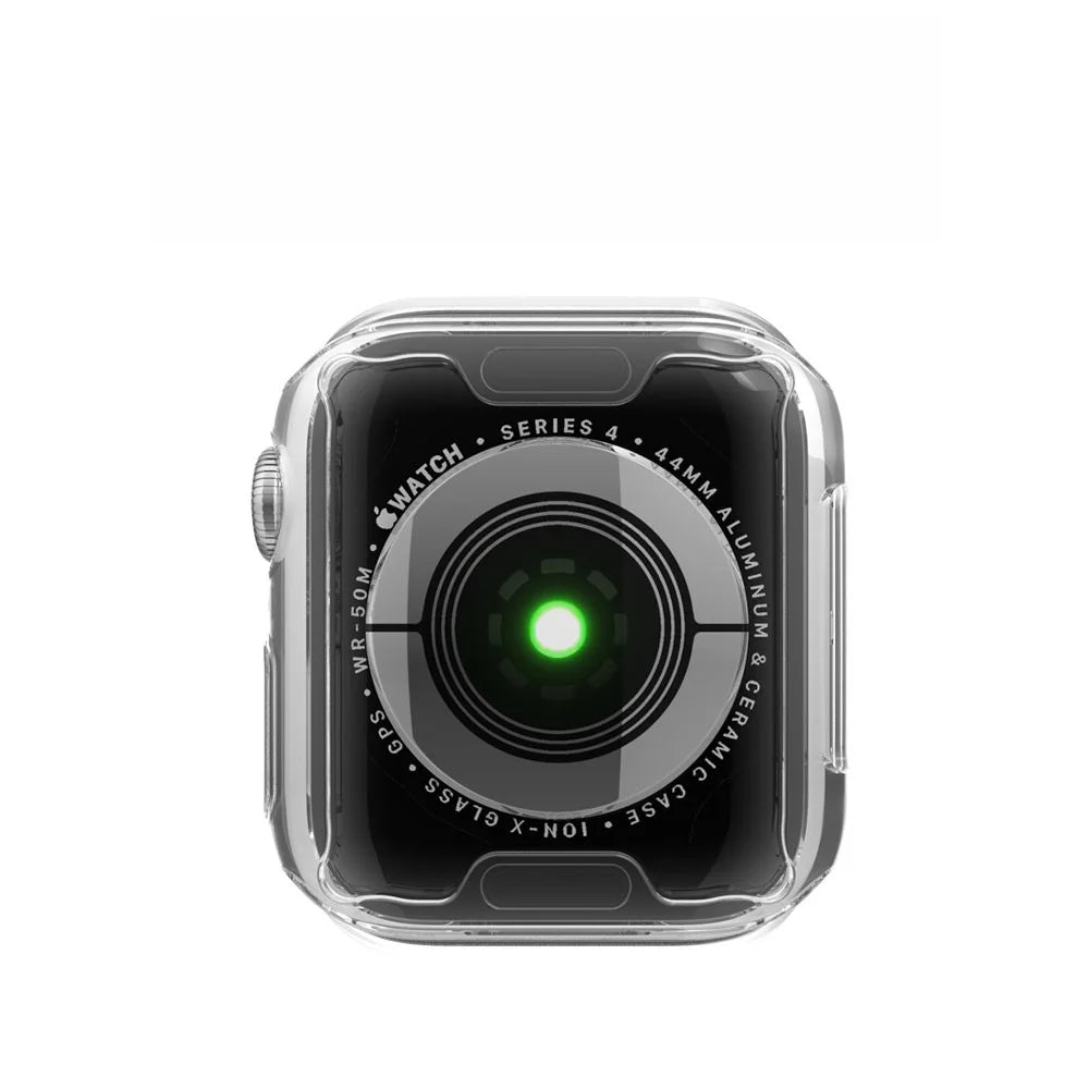 Electroplating TPU Watch Shell for Apple Watch Series 3 / 2 / 1 38mm - Transparent - 5