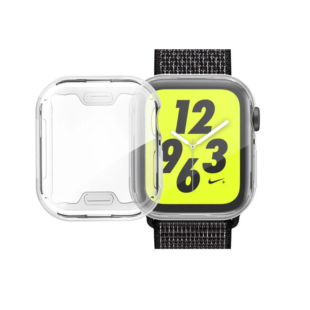 Electroplating TPU Watch Shell for Apple Watch Series 3 / 2 / 1 38mm - Transparent - 6