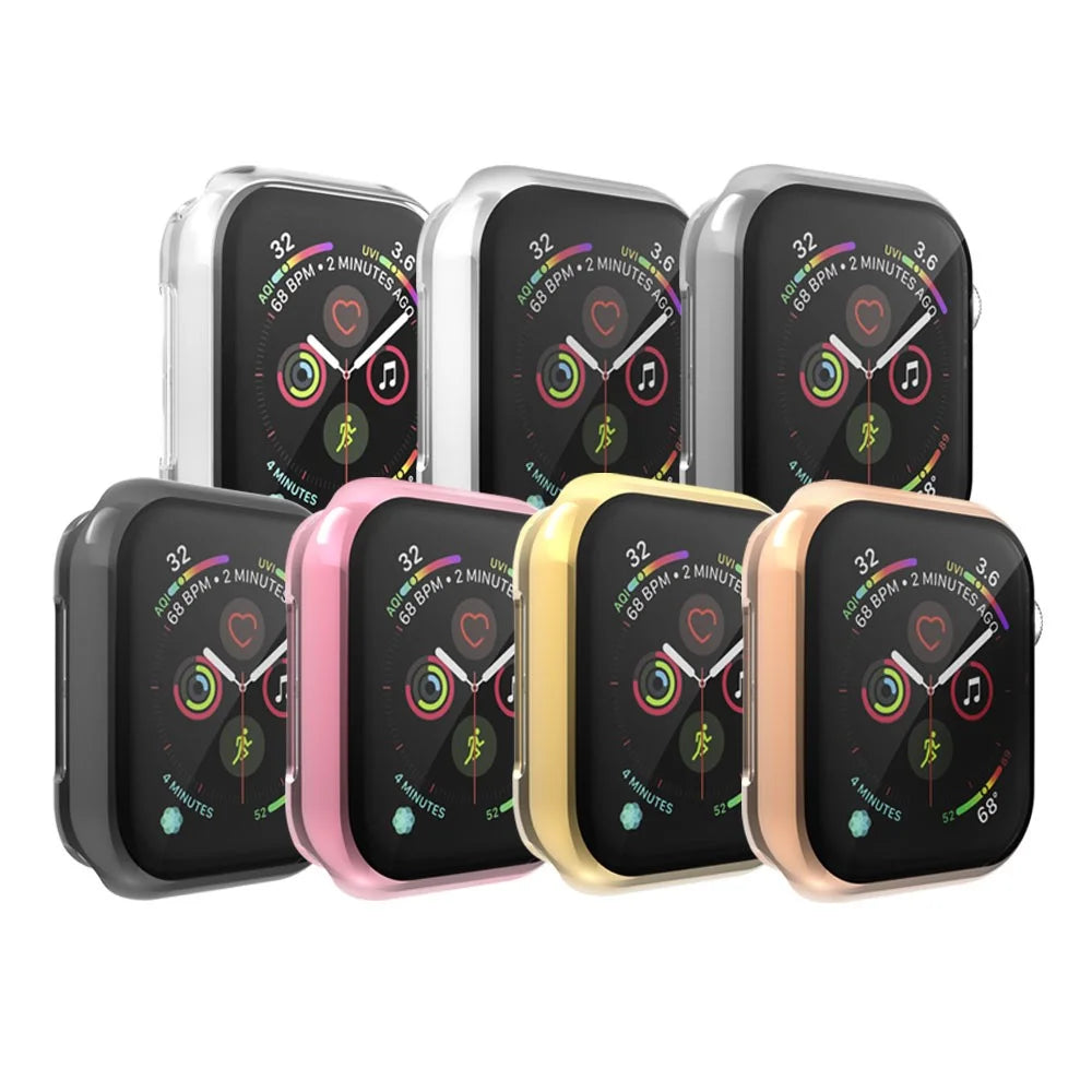 Electroplating TPU Watch Shell for Apple Watch Series 3 / 2 / 1 38mm - Transparent - 7