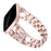 Rhinestone Decor Stainless Steel Watch Band Strap Replacement for Fitbit Versa / Versa Lite - Rose Gold - 5