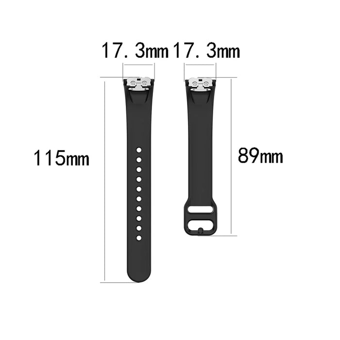Silicone Wrist Strap Smart Watch Band Replacement for Samsung Galaxy Fit SM-R370 - Black - 6
