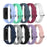 Silicone Wrist Strap Smart Watch Band Replacement for Samsung Galaxy Fit SM-R370 - Black - 7