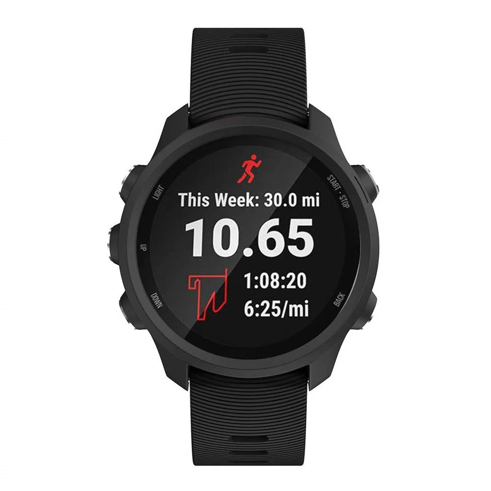20mm Silicone Smart Watch Band for GarminMove Forerunner 245M/645M/Vivoactive 3t - Black - 2