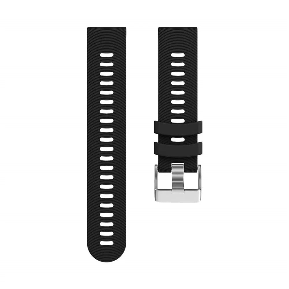20mm Silicone Smart Watch Band for GarminMove Forerunner 245M/645M/Vivoactive 3t - Black - 3