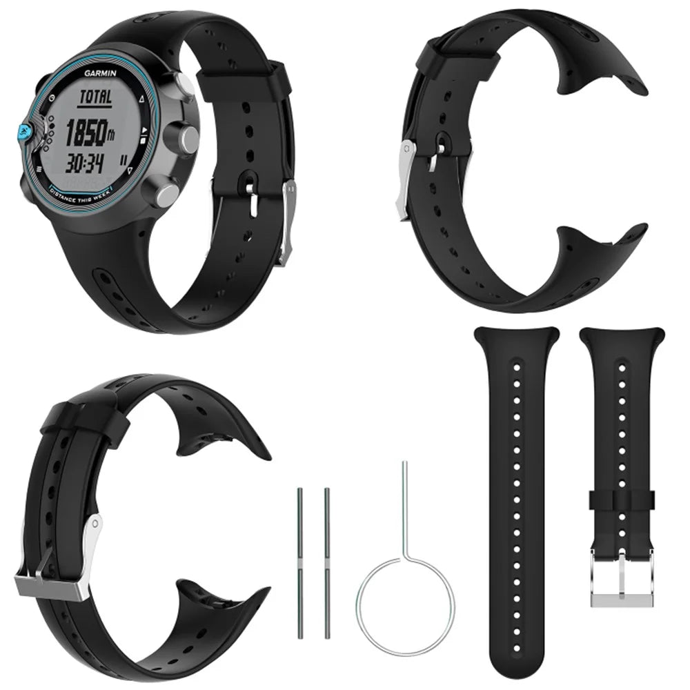 Silicone Smart Watch Band Replacement Strap for Garmin Swim Watch - 6