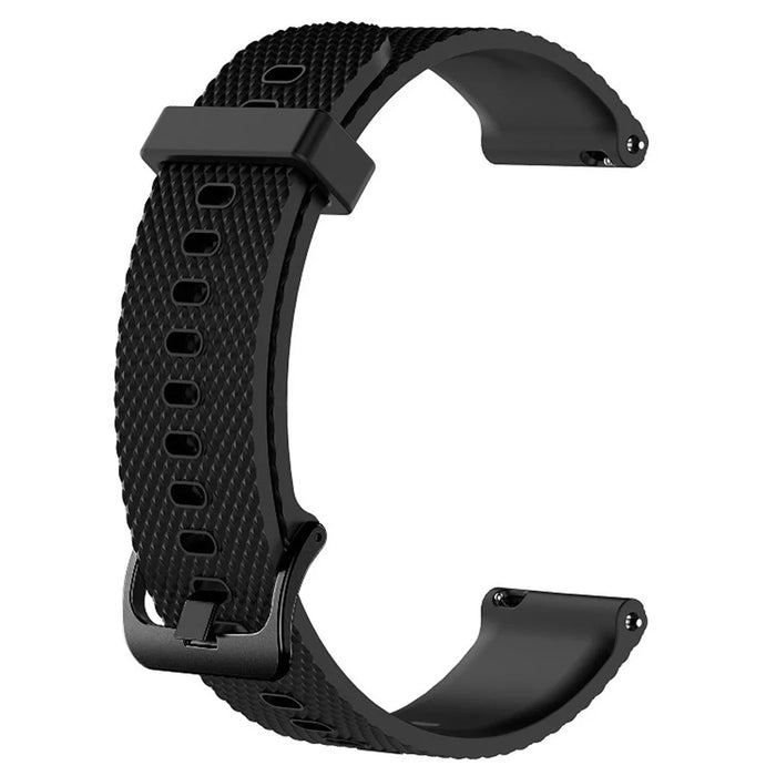 Silicone Replacement Smart Watch Band for Suunto 3 Fitness - Black - 3