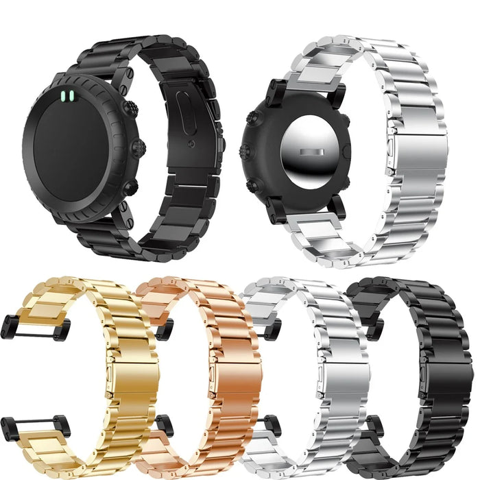 Stainless Steel Smart Watch Replacement Strap for Suunto Core - Black - 6