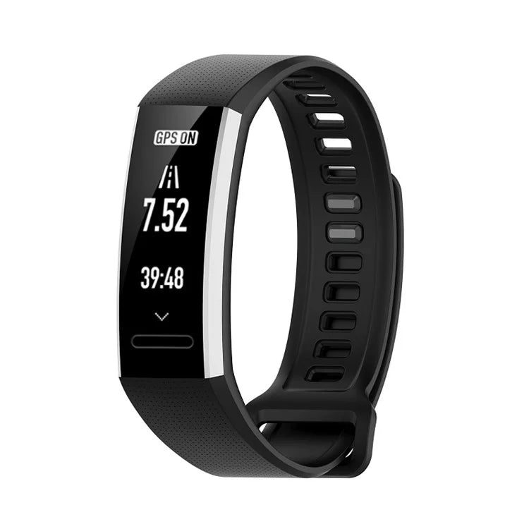 Silicone Wrist Strap Smart Watch Replacement Band for Huawei Band 2 Pro / Band 2 / ERS-B19 / ERS-B29 - Black - 2