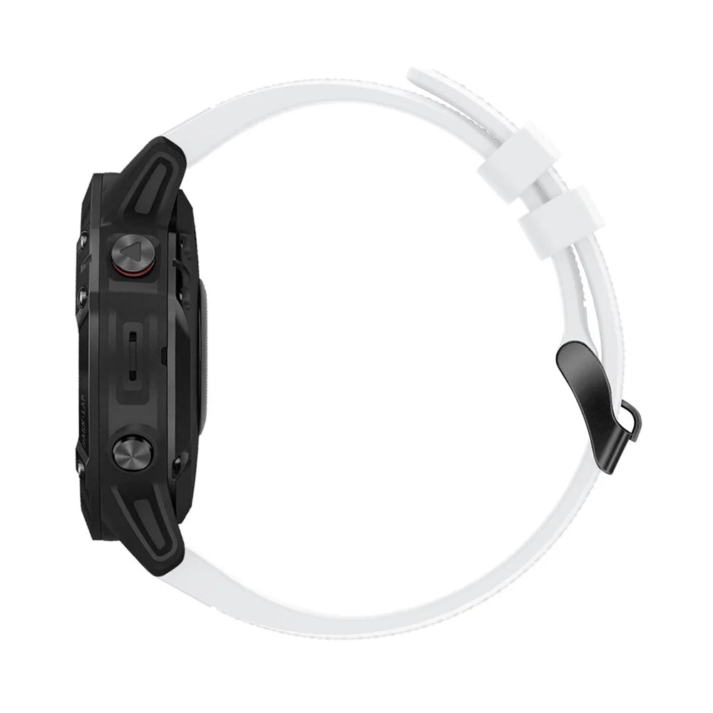 Silicone Smart Watch Band Replacement for Garmin Fenix 5 - White - 4
