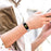 G Shape Rhinestone Decor Metal Watchband for Samsung Galaxy Fit SM-R370 - Silver - 5
