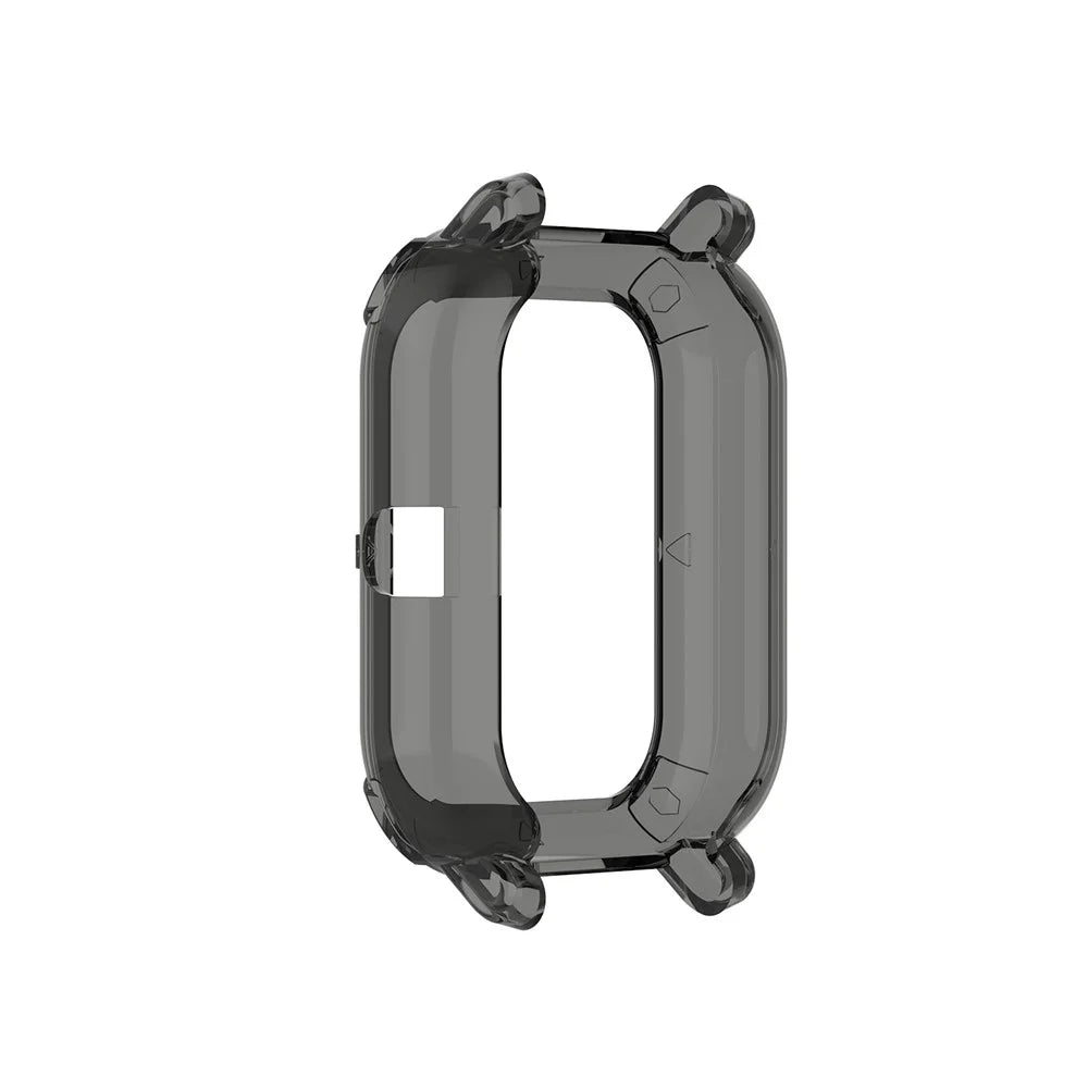 Soft Clear TPU Watch Protective Cover for Huami Amazfit GTS Watch - Transparent Black - 3