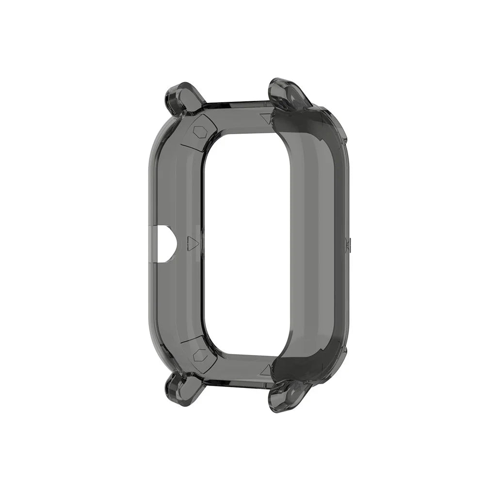 Soft Clear TPU Watch Protective Cover for Huami Amazfit GTS Watch - Transparent Black - 6