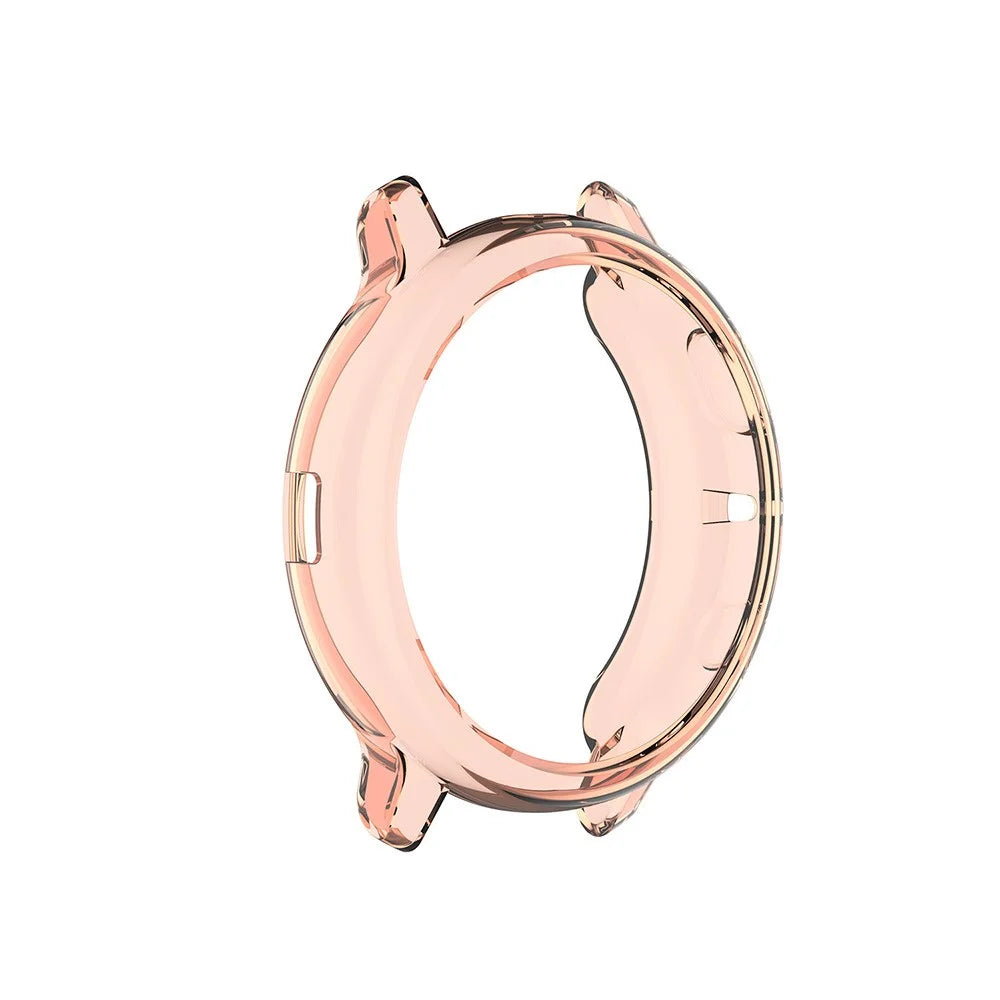 Transparent TPU Cover Bumper Frame Case for Samsung Galaxy Watch Active2 40mm R830 - Orange - 4