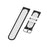 18mm Dual Color Silicone Smart Watch Band for Xiaomi Mi Watch - Black/White - 5