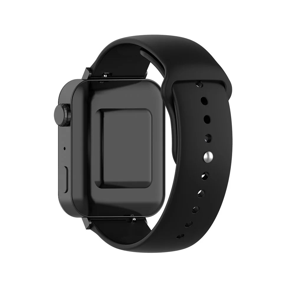 18mm Solid Color Silicone Smart Watch Replacement Strap for Xiaomi Mi Watch - Black - 2