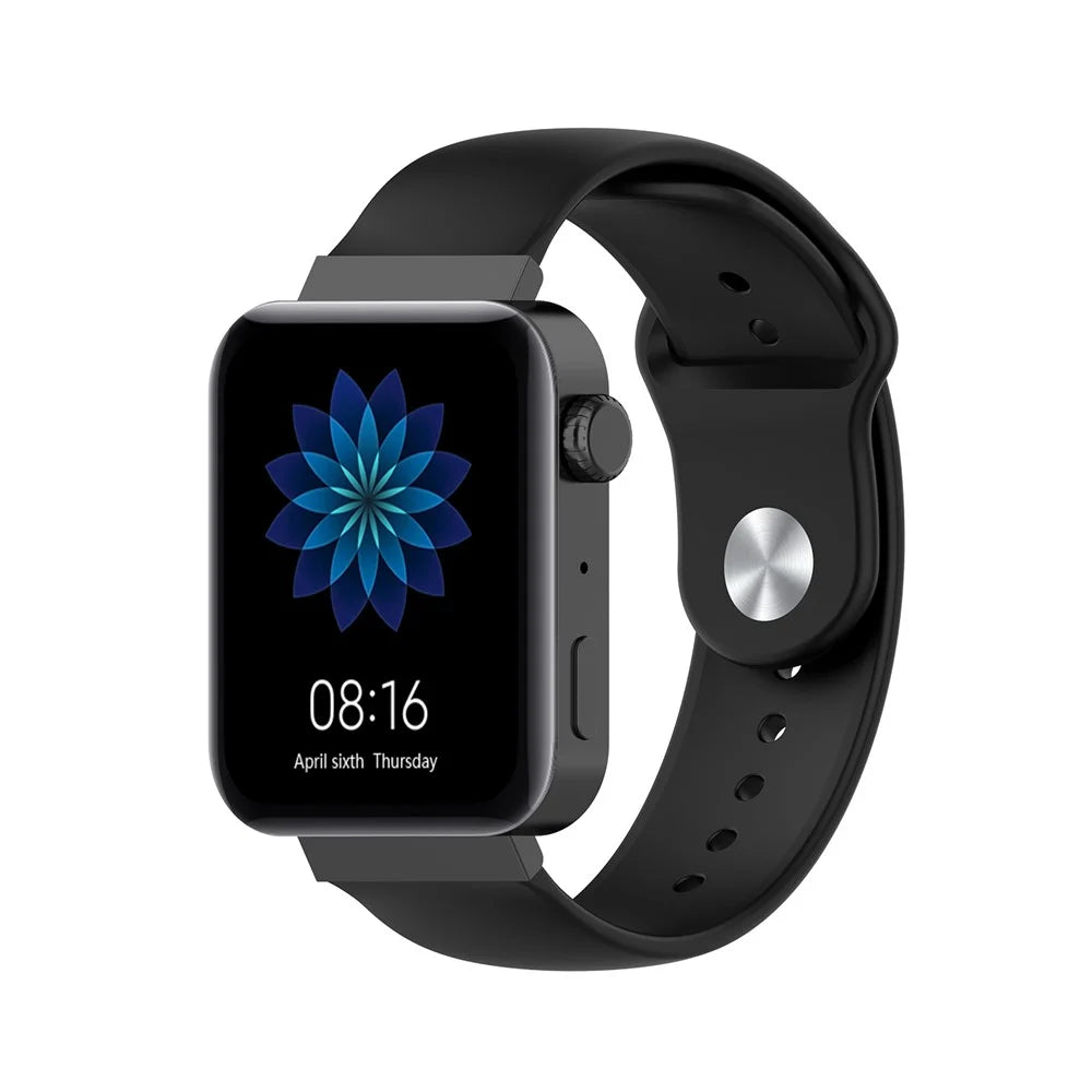 18mm Solid Color Silicone Smart Watch Replacement Strap for Xiaomi Mi Watch - Black - 5