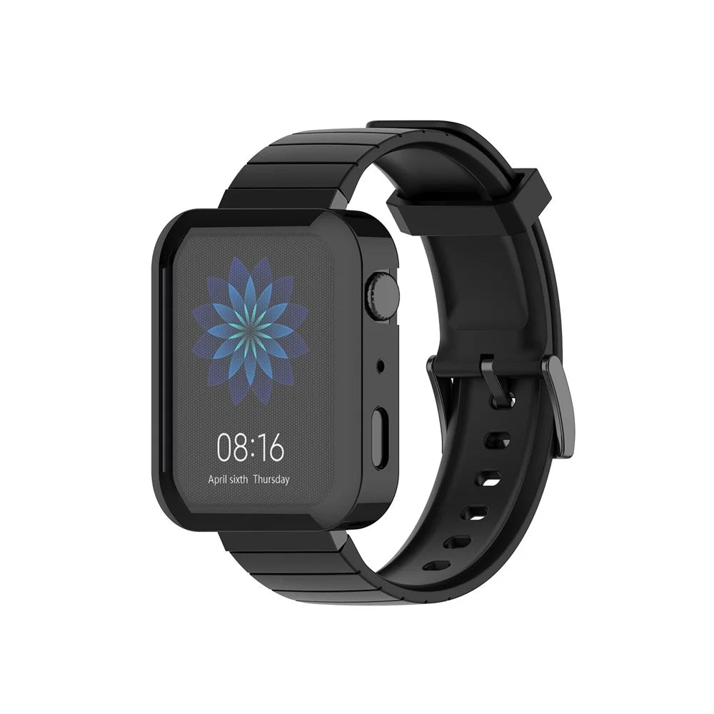 All-round Protective Electroplating TPU Watch Case for Xiaomi Mi Watch - Black - 2