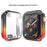 Colorful TPU Watch Protective Case for Apple Watch Series 3/2/1 38mm - Black/Yellow/Red - 1