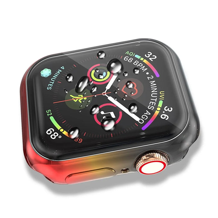 Colorful TPU Watch Protective Case for Apple Watch Series 3/2/1 38mm - Black/Yellow/Red - 4
