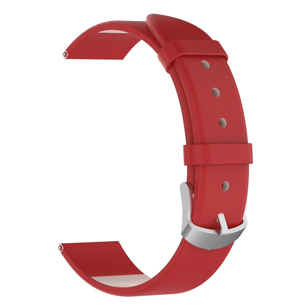 Genuine Leather Smart Watch Strap Replacement for Fossil Gen 5 - Red - 1